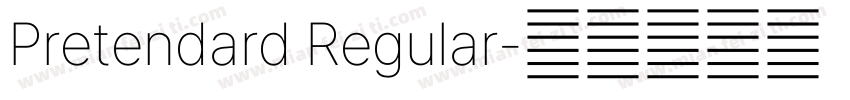 Pretendard Regular字体转换